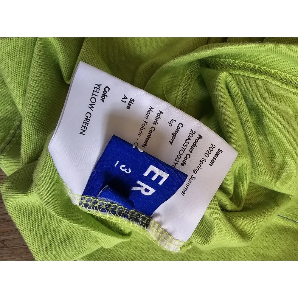 ADER error T-shirt/Cut &‎ Sewn Yellowish Green Summer 2020 A1 20ASSTO03YG1 - Picture 8 of 8